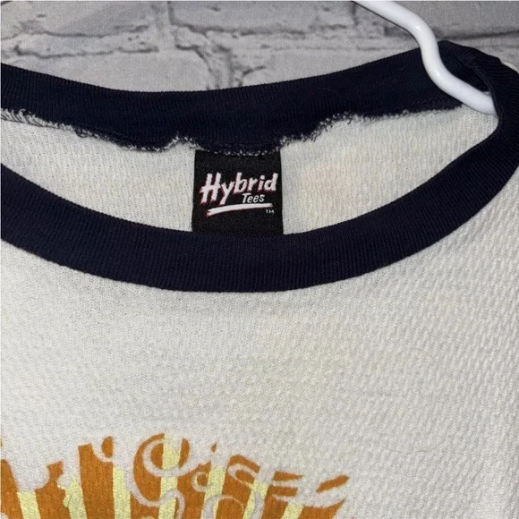Jimi Hendrix Thermal Long Sleeve Crewneck Hybrid Tees Size Large White Black - Picture 4 of 5